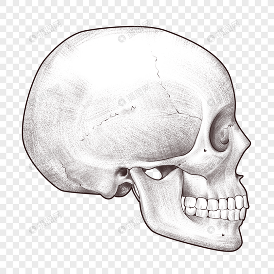 头部颅骨图片
