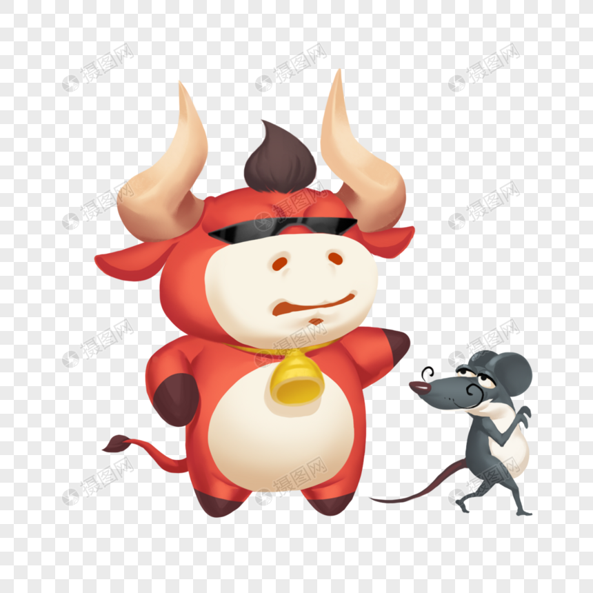 牛打老鼠