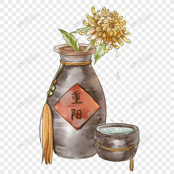 重阳菊花酒图片