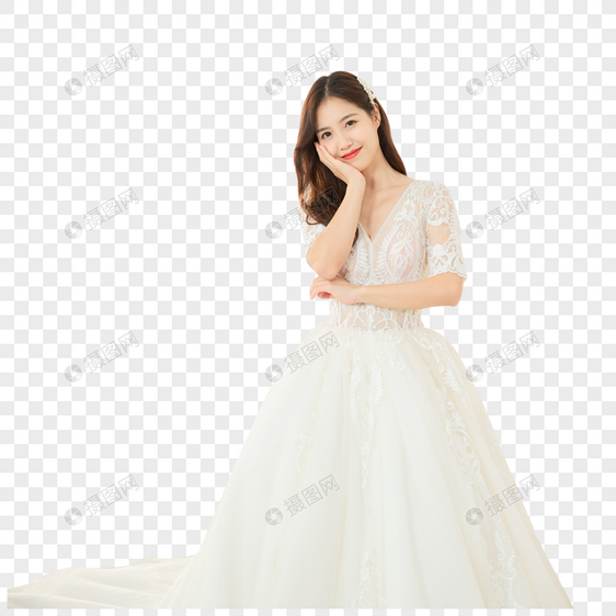 婚纱店甜美新娘形象图片