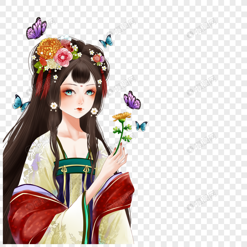 古风美人元素素材下载 正版素材 摄图网 古风美人元素素材下载 正版素材 摄图网