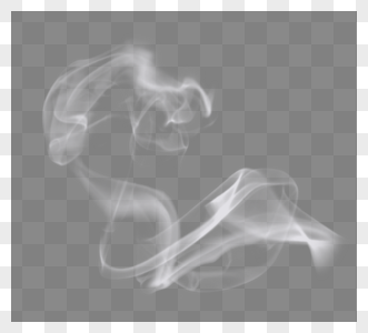 白色梦幻烟元素图片