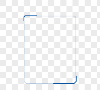 简约蓝色边框高清图片