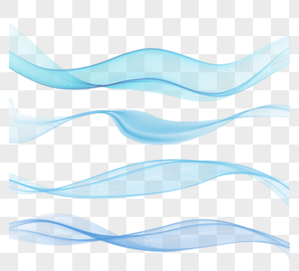 矢量精美蓝色动态线条纹理弯曲线条图片