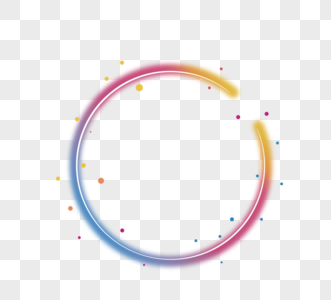 彩色圈圈圆圈矢量膜间隙高清图片