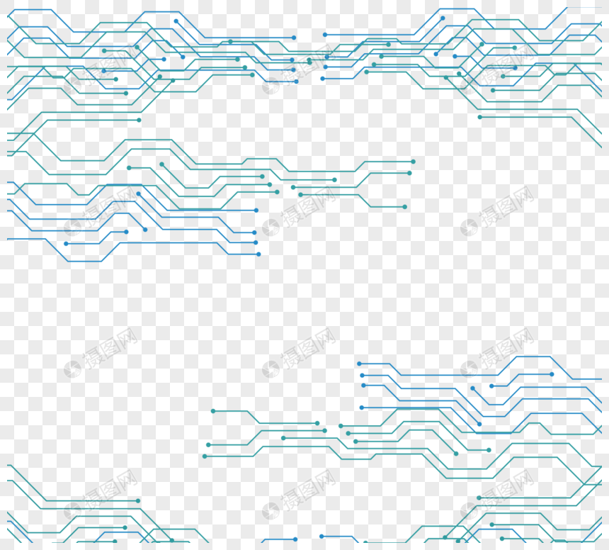 矢量电路芯片纹理下载图片