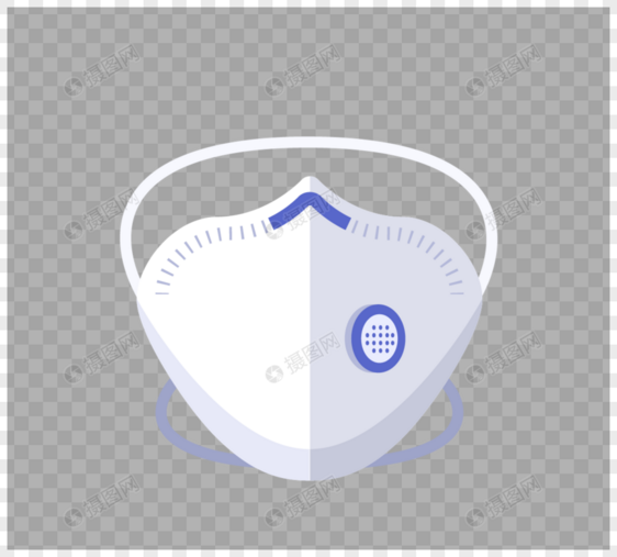 n95口罩中新型冠状病毒模拟图片
