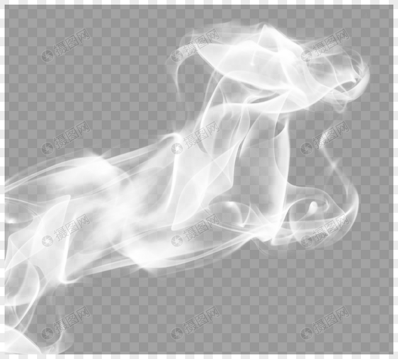 梦幻白烟元素图片