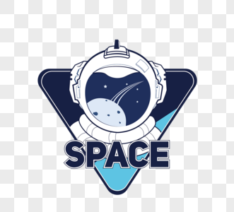 探险太空徽章高清图片