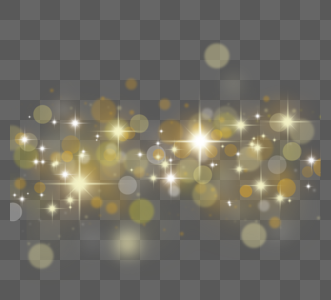 闪闪发光金色闪光光效星星边框图片