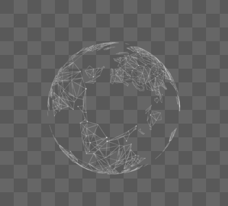 网络数据地球白地球形状图片