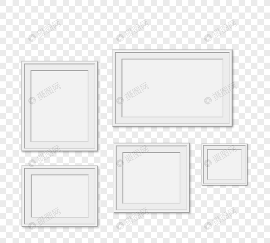 简单相框墙元素图片