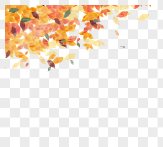秋天黄色叶子高清图片