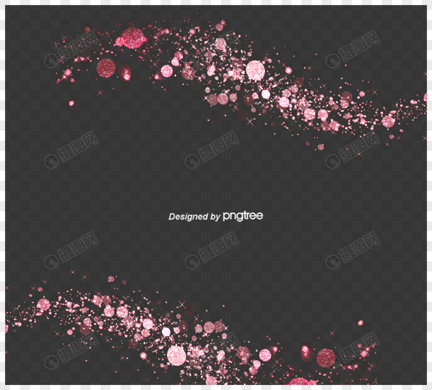 粉色闪烁视觉边框视觉元素图片