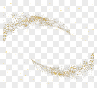 金色豪华渲染金粉星系金粉边框元素图片