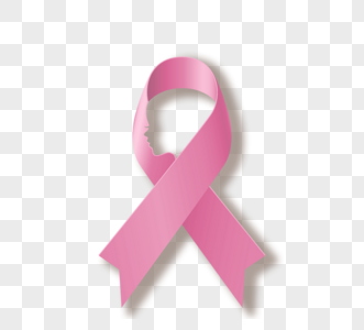 粉色丝带乳腺癌标识设计图片