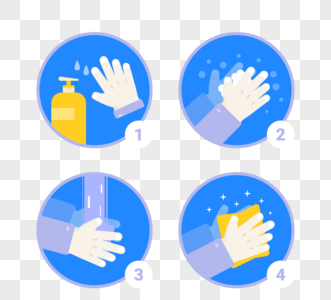 手洗清洁步骤图图片