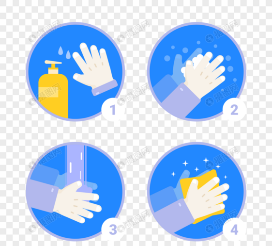 手洗清洁步骤图图片