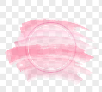 粉色水彩笔边框图片