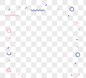 简单卡通几何元素高清图片