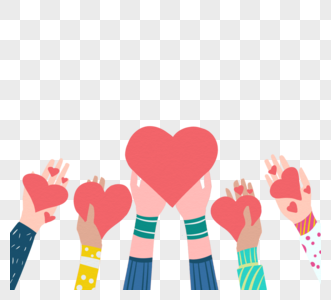 卡通风格公益爱心图片素材