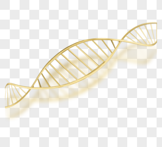 金黄色渐变dna链高清图片