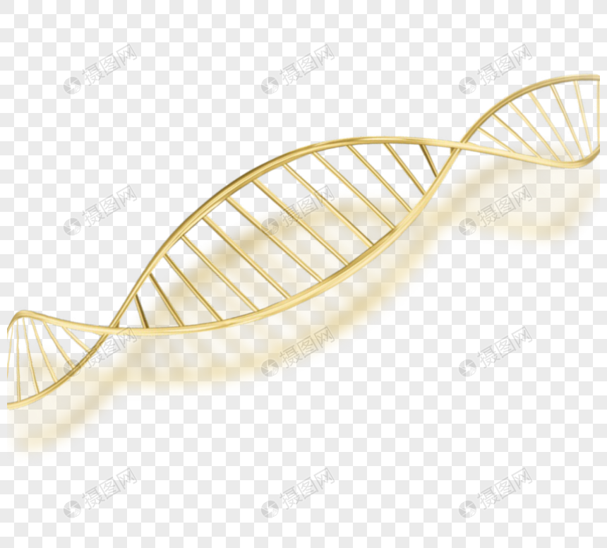 金黄色渐变dna链图片