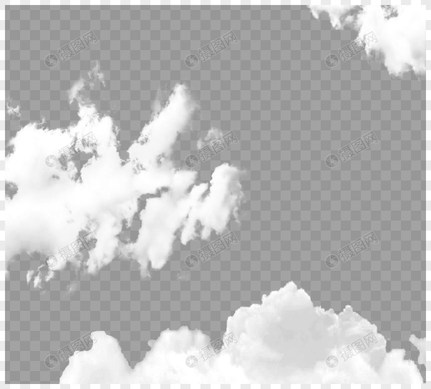 漂浮白云png图片