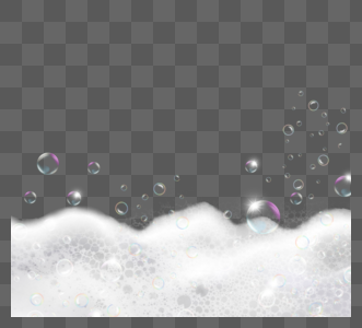白色创意写实气泡水液体高清图片