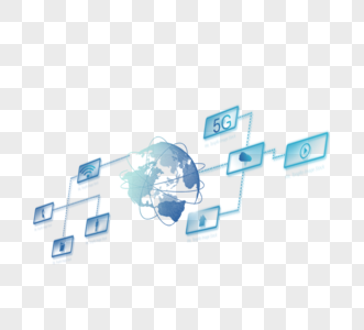 5G互联网技术信息图高清图片