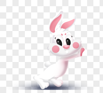 卡通动物可爱复活节兔子图片