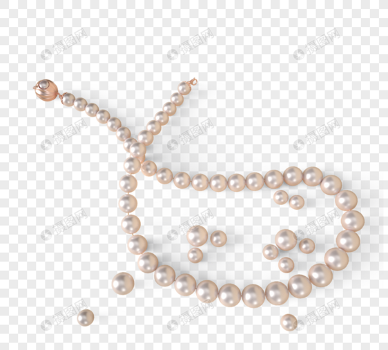 一条珍珠项链图片