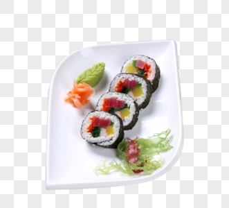 美味寿司泡菜手绘高清图片