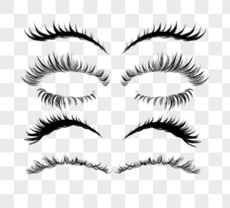 ps睫毛素材图片