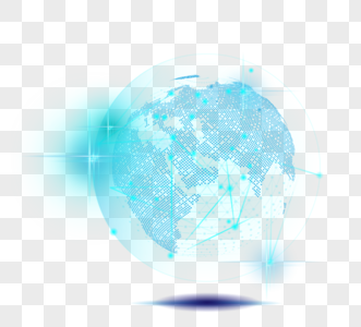 网络数据光世界地图高清图片