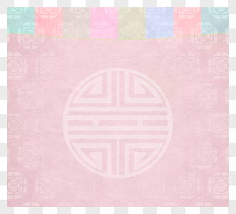 粉色韩国传统纸花图片