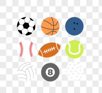 体育运动球类元素图片