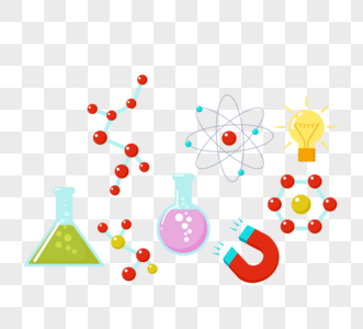 彩色化学实验仪器图片