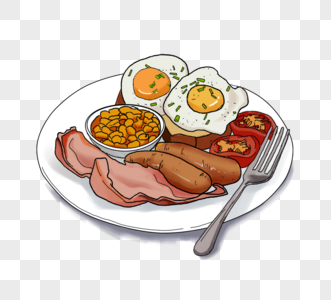 英式早餐特色煎蛋图片