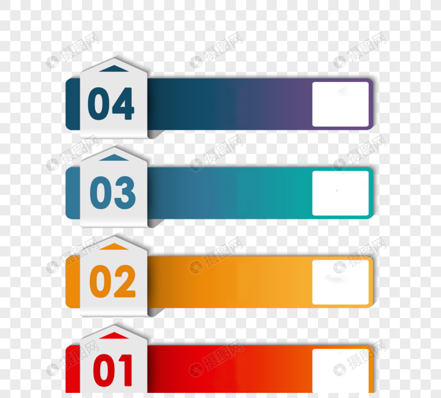 渐变信息图表标签图片