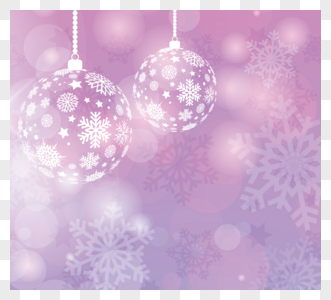 紫色浪漫圣诞节眼花铃图片