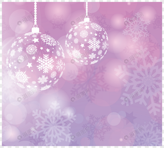 紫色浪漫圣诞节眼花铃图片