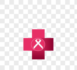 粉色乳腺癌丝带标识设计图片