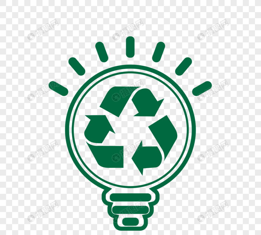创意回收再生能源元素图片