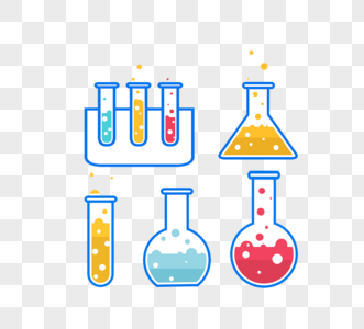 化学实验瓶罐元素图片