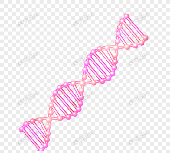 紫色渐变美容双螺旋DNA图片