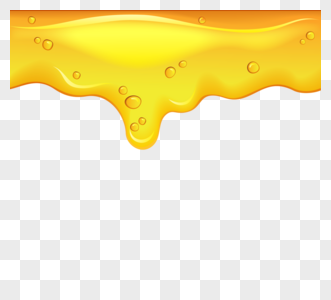 黄色蜂蜜滴落元素图片