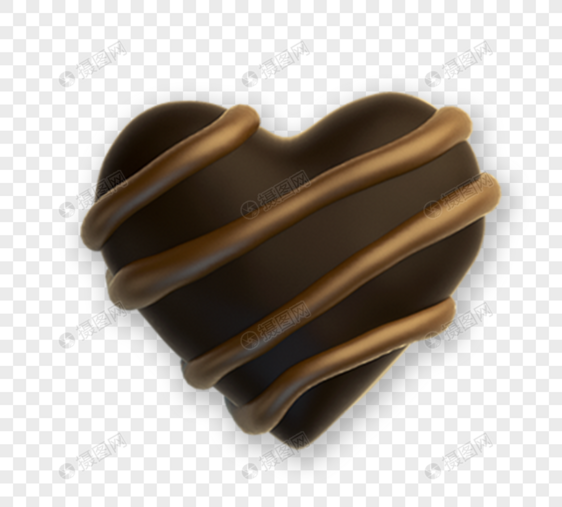 心形巧克力设计元素图片