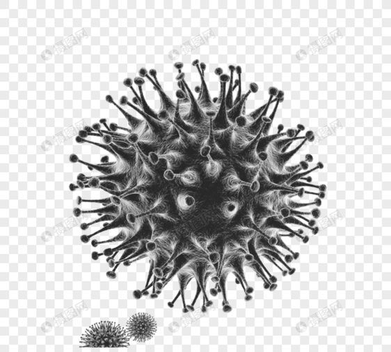 黑色病毒病菌细菌立体图图片