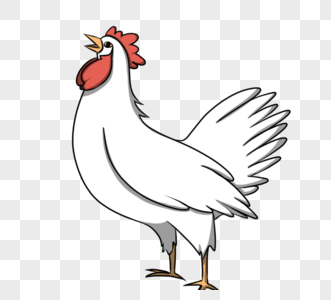 卡通鸡图片
